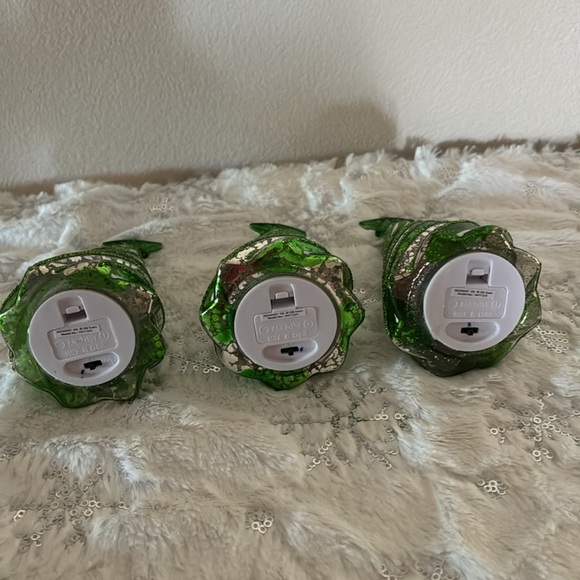 S/3 Illuminated Candy Cane Mercury Glass Trees by Valerie - Picture 4 of 8